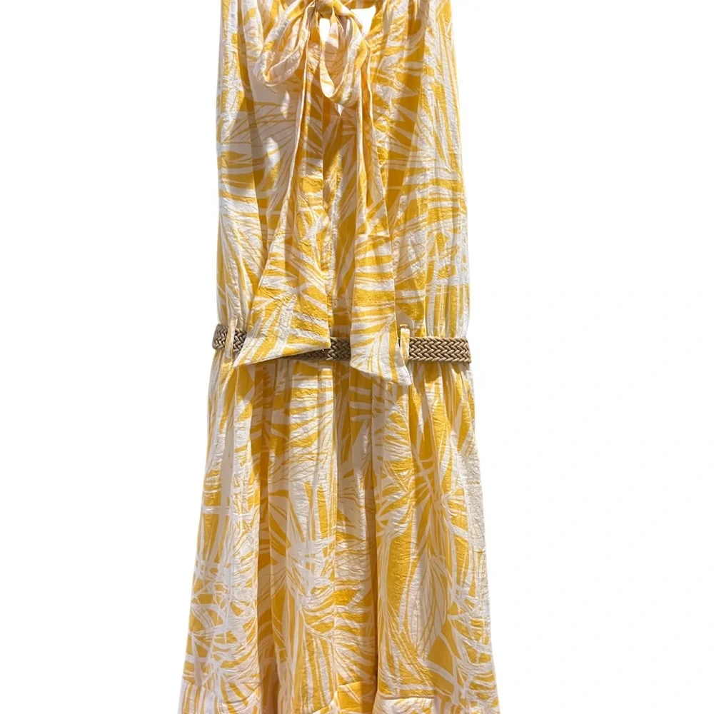 Indigo Rose Sunny Yellow Patterned Dress - Picture 7 of 8